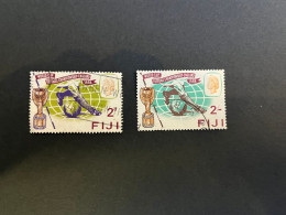 14-5-2024 (stamp) Used / Obiterer -  World Cup Football 1966 - Fiji Island (2 Values) - 1966 – Inglaterra