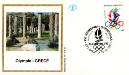 GRECE FDC 1992 J O ALBERTVILLE - FDC