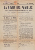 Journal "La Revue Des Familles - Neufvilles Soignies) Daté 23 Mars 1919 Affr. N°135 Obl. Fortune NEUFVILLES /1919 Pour G - 1922-1927 Houyoux