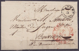 L. Datée 6 Novembre 1836 De HANNUT Càd T18 HANNUT /6/XI (1e Date Connue ?) Pour BOUVIGNES - Càd TIRLEMONT /7 NOV 1836 (a - 1830-1849 (Belgica Independiente)