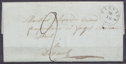 L. Datée 28 Décembre 1841 De BARVAUX Càd T18 BARVAUX/28/XII Pour Bureau Restant à DINANT - Port "2" - 1830-1849 (Belgique Indépendante)