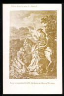 Künstler-AK Cervantes, D. Quijote En Sierra Morena  - Ecrivains