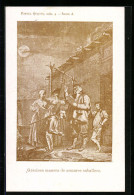 Künstler-AK Cervantes, Don Quijote, Graciosa Manera De Armarse Caballero  - Schrijvers