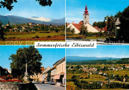 72802833 Eibiswald Steiermark Ortsansicht Mit Kirche Strassenpartie Alpenblick E - Other & Unclassified