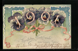 AK Jahreszahl 1901 Mit Blüten Und Schleife  - Other & Unclassified