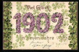 AK Jahreszahl 1902 Aus Veilchen  - Other & Unclassified