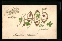 AK Jahreszahl 1905 Mit Kleeblättern  - Sonstige & Ohne Zuordnung