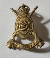 BADGE DE CASQUETTE HAMPSHIRE YEOMANRY (carabiniers ) - 1914-18