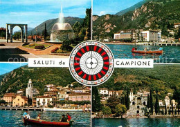 72802702 Campione D Italia Fontana Monumento Casino Chiesa Lago Di Lugano Lugane - Sonstige & Ohne Zuordnung