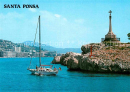 72807748 Santa Ponsa Mallorca Islas Baleares Kreuz Felsenkueste Segelboot Calvia - Andere & Zonder Classificatie