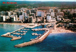 72800803 El Arenal Mallorca Hafen Strand Fliegeraufnahme  - Autres & Non Classés