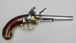 Pistolet à Silex De Cavalerie Modèle 1777 Du Second Type, Fabriqué à Saint Étienne En 1786 - Sammlerwaffen