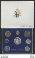 1994 Vaticano Serie Divisionale 7 Monete FDC - Vaticaanstad