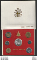 1991 Vaticano Serie Divisionale 7 Monete FDC - Vatikan
