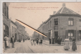 Roesbrugge, Rousbrugge-Haringhe,  Un Coin Des Rues De Poperinghe, Et De Haringhe, Armée Française, Militaria , 2 Scans - Autres & Non Classés