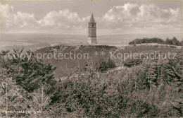 72799245 Himmelbjerget Panorama Waldpartie Kirchturm Himmelbjerget - Denmark