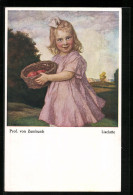 Künstler-AK Ludwig Von Zumbusch: Lieselotte, Mädchen Mit Äpfeln  - Zumbusch, Ludwig V.