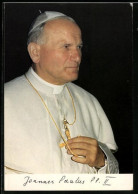 AK Papst Johannes Paul II. Im Weissen Ornat  - Papi