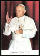 AK Papst Johannes Paul II. Hebt Segnend Den Arm  - Pausen
