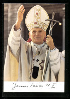 AK Papst Johannes Paul II. Mit Mitra Und Ferula  - Papes