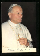 AK Papst Johannes Paul II. Umfasst Seine Kreuzkette  - Papes