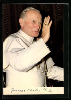 AK Papst Johannes Paul II. Hebt Die Hand  - Papi