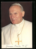 AK Papst Johannes Paul II. Mit Grosser Kreuzkette  - Päpste
