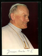 AK Papst Johannes Paul II. Lächelnd Im Profil  - Papi