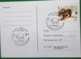 Italien Postkarte Erstausgabetag SSt Braunbär WWF Mi 2195 - 1991-00: Marcofilie