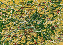 72798634 Schotten Vogelsberg Und Umgebung Landkarte Schotten - Sonstige & Ohne Zuordnung