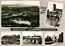 72798216 Bad Saeckingen Bergsee Sankt Marienhaus Historische Holzbruecke Trompet - Bad Säckingen