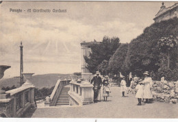 PERUGIA-IL GIARDINO CARDUCCI-BELLA E ANIMATA CARTOLINA VIAGGIATA  IL 27-7-1929 - Perugia