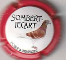 Capsule Champagne SOMBERT_LECART { NR : Pigeon , Contour Rouge } {S21-24} - Autres & Non Classés