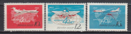 USSR 1963 - 40 Years AEROFLOT, Mi-Nr. 2720/22, MNH** - Nuovi