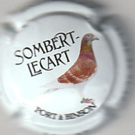 Capsule Champagne SOMBERT_LECART { NR : Pigeon , Contour Blanc } {S21-24} - Autres & Non Classés