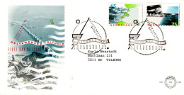 PAYS BAS FDC 1986 DELTAWERKEN VOLTOOID - FDC