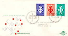 PAYS BAS FDC 1969 FONDATION WILHELMINA - FDC