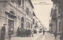 Piemonte  -  Vercelli  -   Santhià   -  Corso Vittorio Emanuele II  - F. Piccolo  -  Nuova  -  Bella Animazione - Other & Unclassified