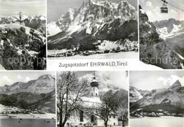 72797276 Ehrwald Tirol Kirche Seilbahn Panorama Gipfelkreuz Ehrwald - Altri & Non Classificati