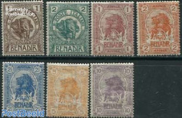 Italian Somalia 1903 Benadir, Definitives 7v, Unused (hinged), Nature - Cat Family - Elephants - Other & Unclassified