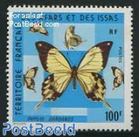 Afars And Issas 1975 100Fr, Stamp Out Of Set, Mint NH, Nature - Butterflies - Neufs