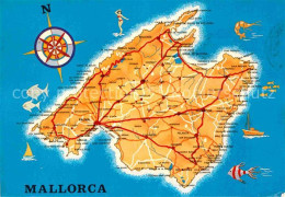 72797012 Mallorca Landkarte Spanien - Other & Unclassified