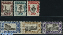 Italian Lybia 1928 Tripoli, Tripoli Fair 6v, Mint NH, Nature - Camels - Trees & Forests - Water, Dams & Falls - Rotary, Club Leones