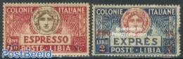 Italian Lybia 1926 Express Mail 2v, Mint NH - Libyen