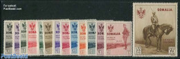 Italian Somalia 1935 King Victor Emanuel III 14v, Unused (hinged), History - Nature - Kings & Queens (Royalty) - Horses - Königshäuser, Adel