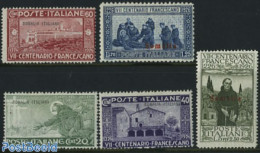 Italian Somalia 1926 Francisus Of Assisi 5v, Mint NH, Religion - Religion - Otros & Sin Clasificación