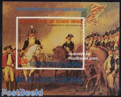 Equatorial Guinea 1975 Lord Cornwallis S/s, Mint NH, History - Nature - US Bicentenary - Horses - Equatorial Guinea