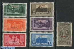 Eritrea 1929 Monte Cassino 7v, Unused (hinged), Religion - Cloisters & Abbeys - Religion - Abadías Y Monasterios