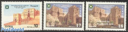 Syria 2001 Architecture 3v, Mint NH, Art - Castles & Fortifications - Châteaux