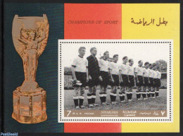 Sharjah 1968 Football Players S/s, Mint NH, History - Sport - Germans - Football - Sharjah